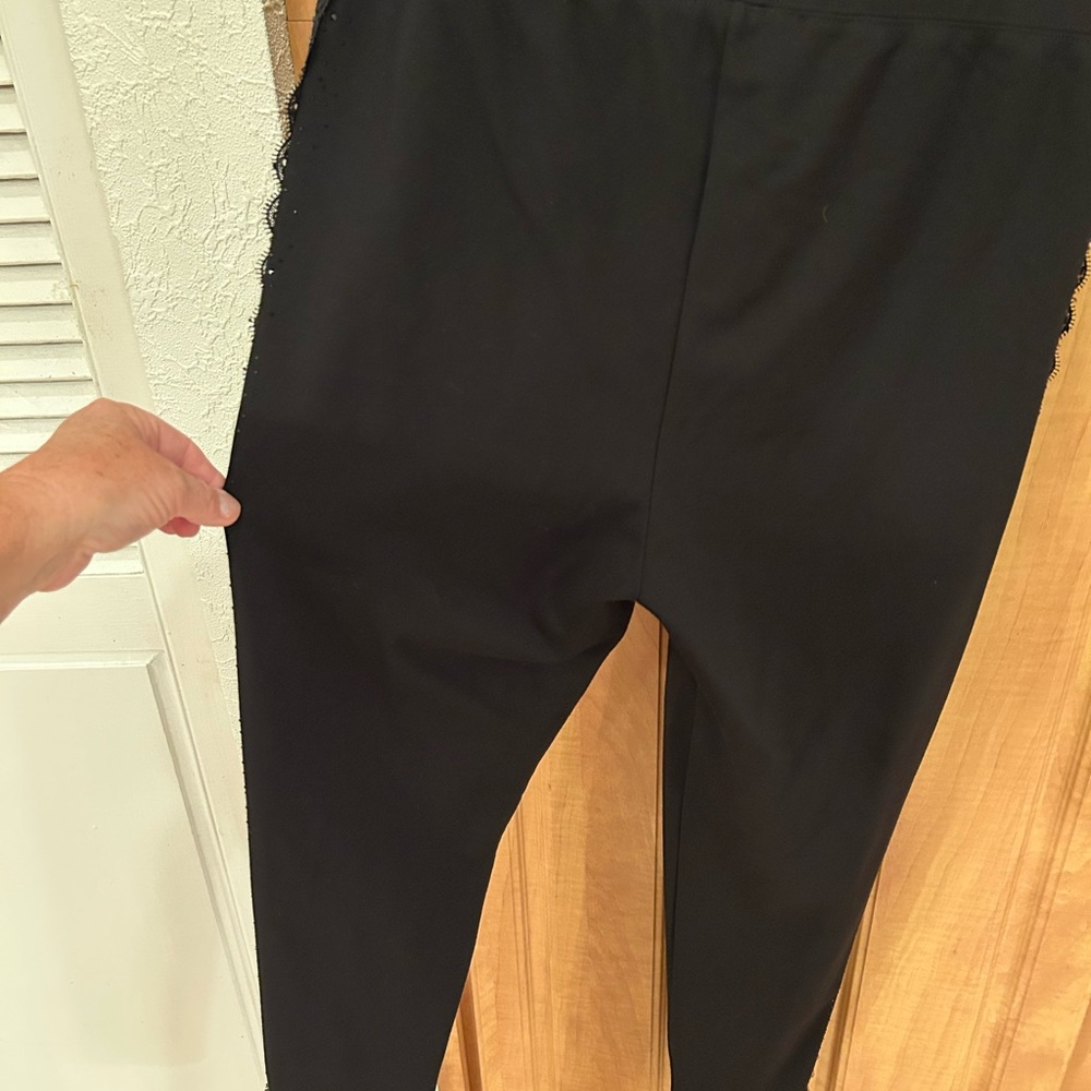 Frank Lyman Design Black Tux style Trousers - Picture 4 of 4